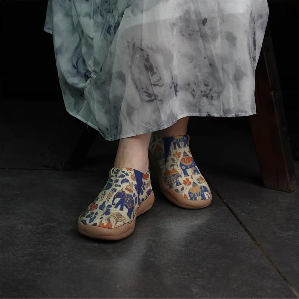 Women's Sneakers Casual Travel Walking Loafers Lightweight Knitted Slip On Shoes