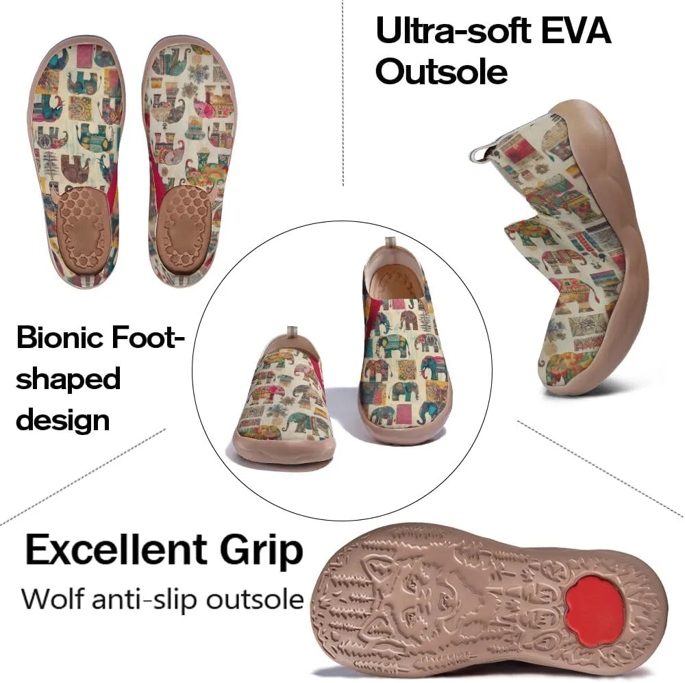 Women's Sneakers Casual Travel Walking Loafers Lightweight Knitted Slip On Shoes