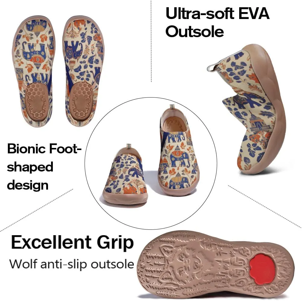 Women's Sneakers Casual Travel Walking Loafers Lightweight Knitted Slip On Shoes