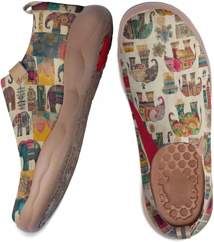 Women's Sneakers Casual Travel Walking Loafers Lightweight Knitted Slip On Shoes