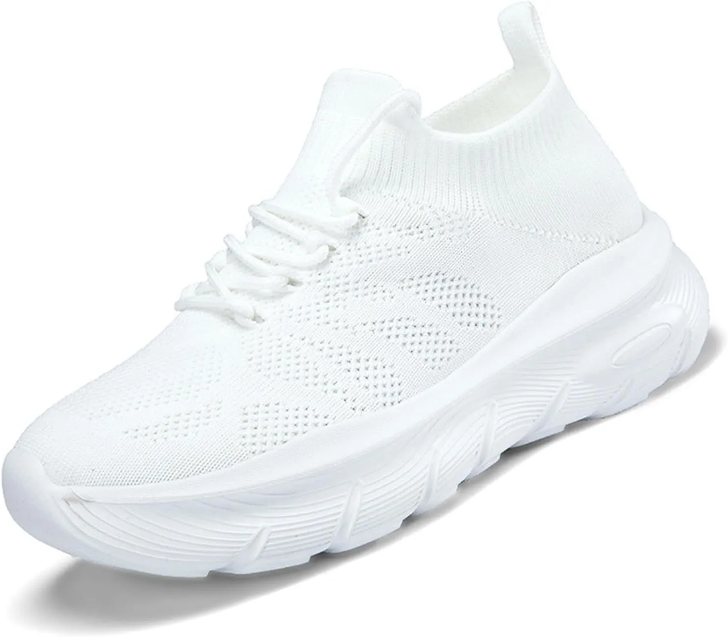 Women's Walking Shoes Breathable Knitted Mesh Running Hiking Sneakers Soft Memory Foam Casual Sport Sneaker
