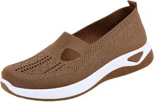 Women's Wide Width Shoes Comfortable Orthopedic Arch Support Sneakers Lightweight Non Slip Nurse Orthowalk Sneakers