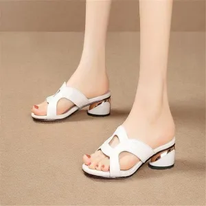 YIRENZUI Summer Women's Concise Transparent Slippers Open Toe Platform High Heels SandalsSummer Best Choice (Color : White, Size : 40)